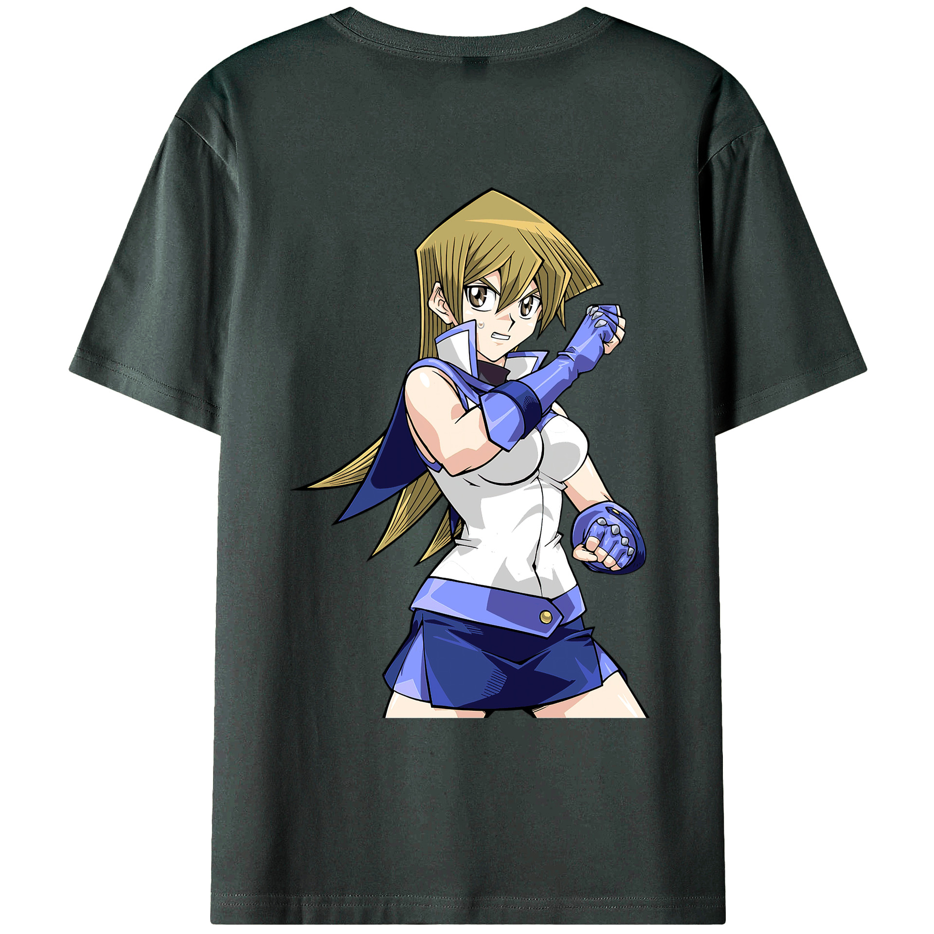 （画像用） 遊☆戯☆王 Yu-Gi-Oh! 綿100％ メンズ半袖Tシャツ（バックプリント） 通気性